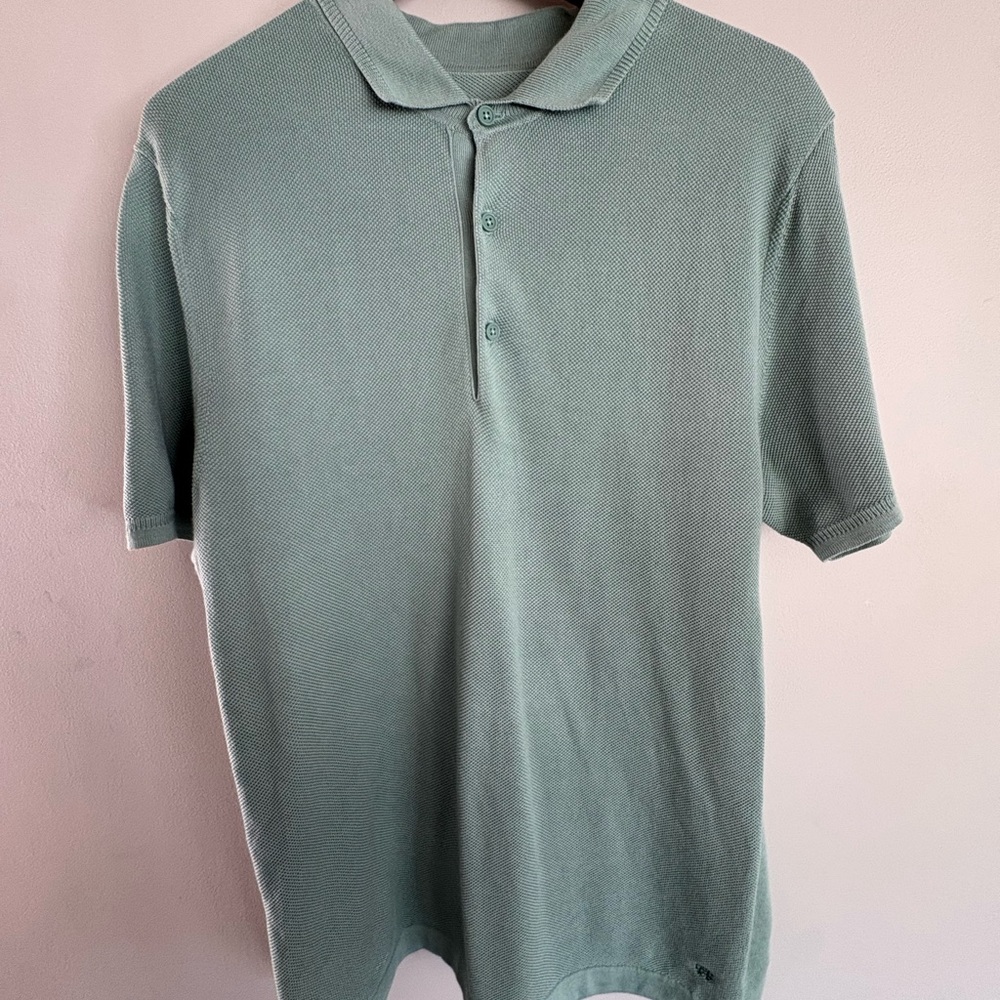 Reigning Champ Sage Green Men's Polo